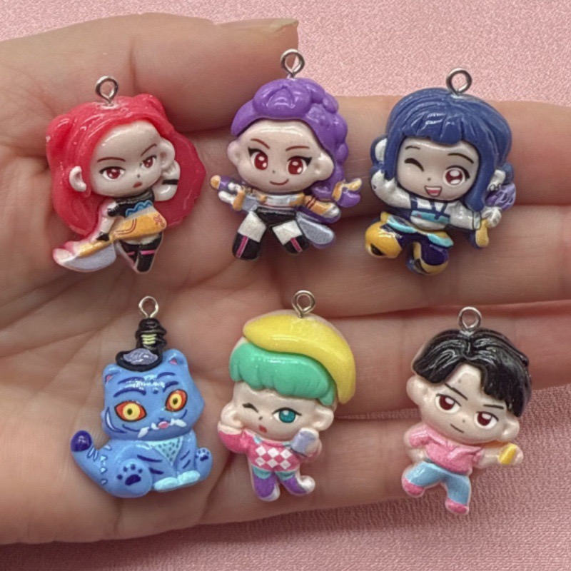 Party Games Birthday - 10pcs resin cartoon pendant, DIY jewelry