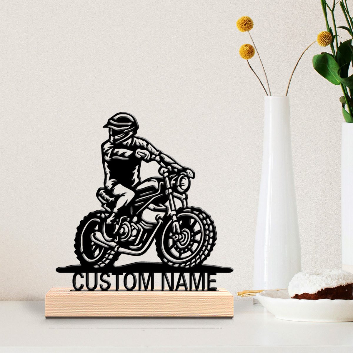 Party Games Christmas - 1pc Cute Personalized Custom motorcycle Wooden