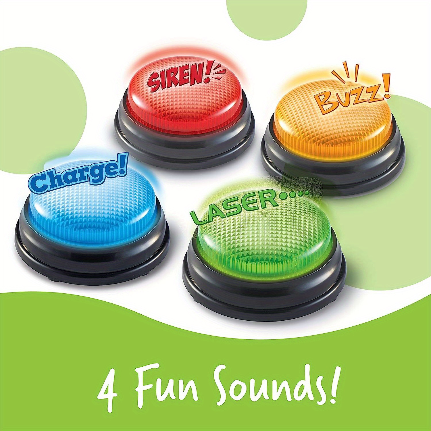 4pcs Lights and Sounds Buzzers - Party Family Games recension och pris