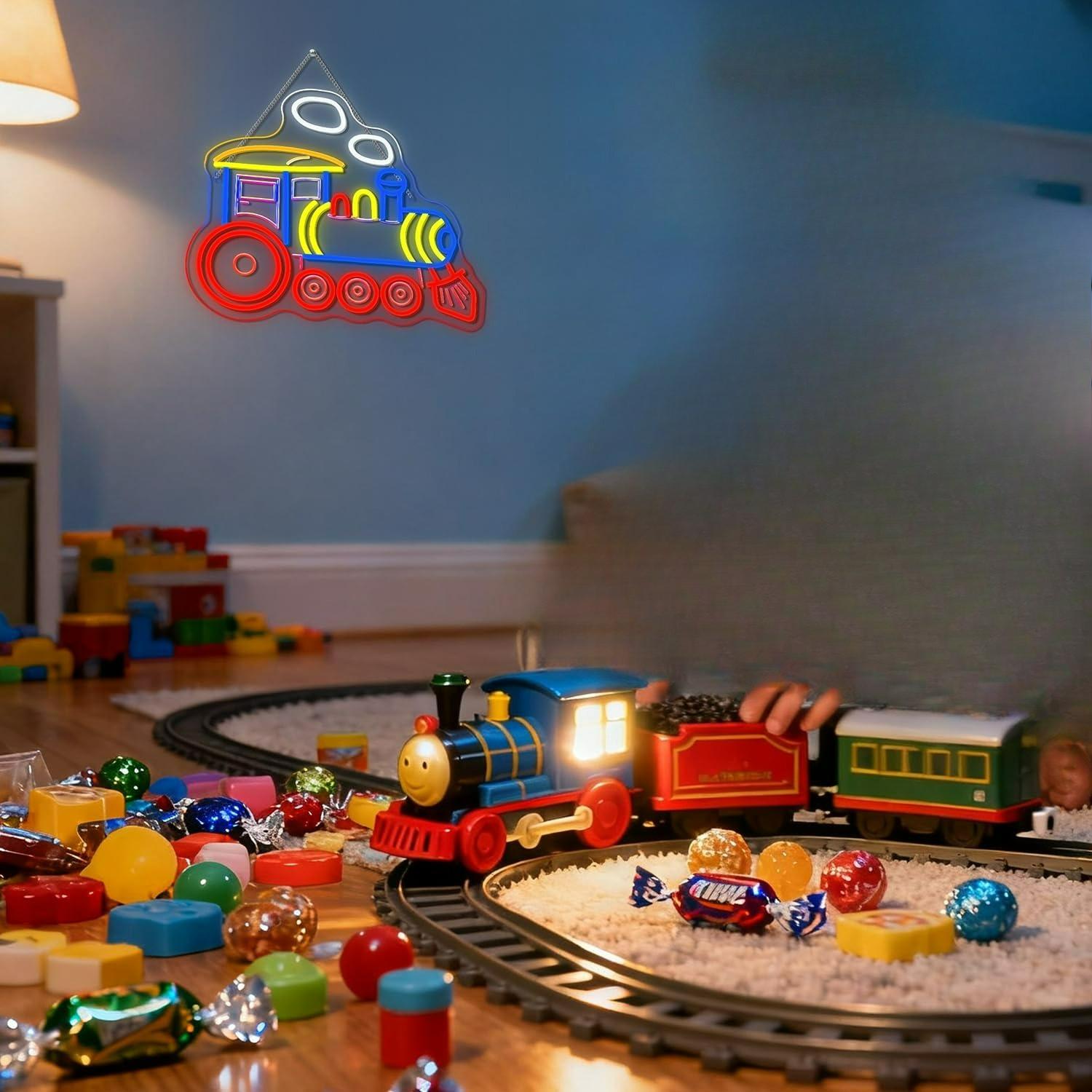 Train Neon Sign Locomotive Led - Party Games Shop recension och pris