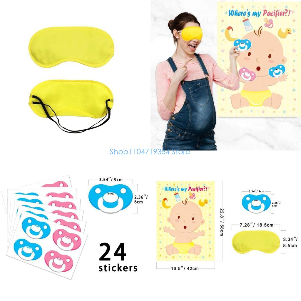 0XLD Pin The Pacifier On The B - Party Games No Supplies recension och pris