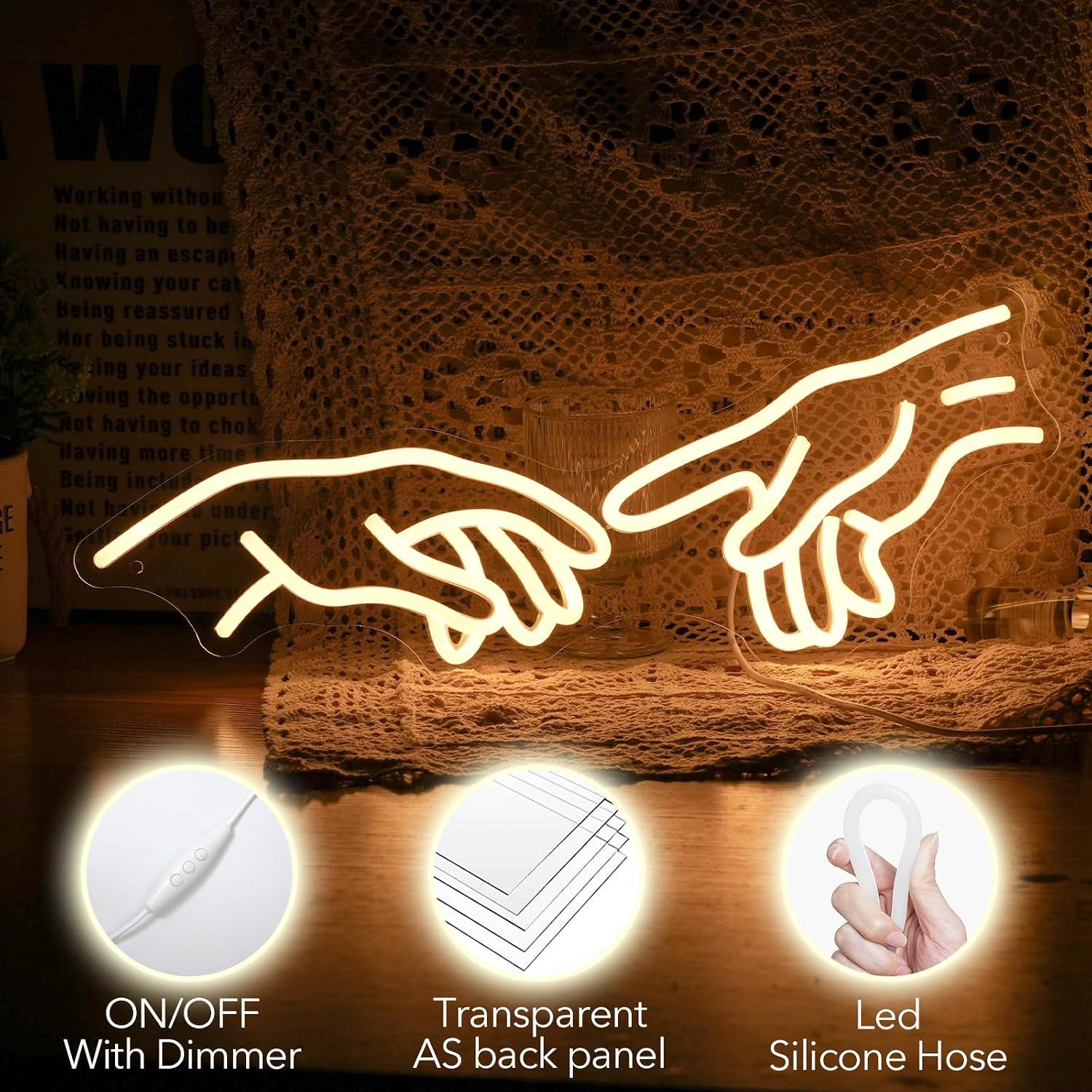 Hands Of God Gesture Neon Sign - Party Games Shop recension och pris