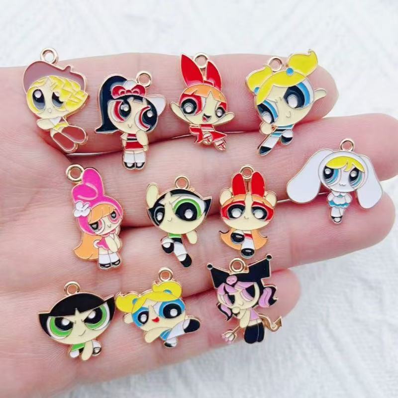 10pcs Alloy Oil-Dripping Carto - Party Games Birthday recension och pris