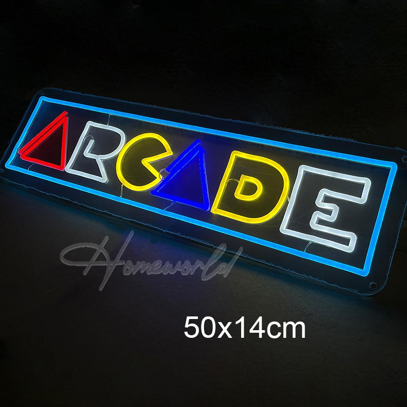 Arcade Neon Sign LED Game Room - Party Games Shop recension och pris