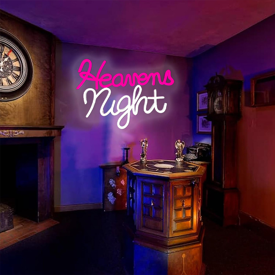 Heaven Night Neon Sign LED Lig - Party Games Shop recension och pris