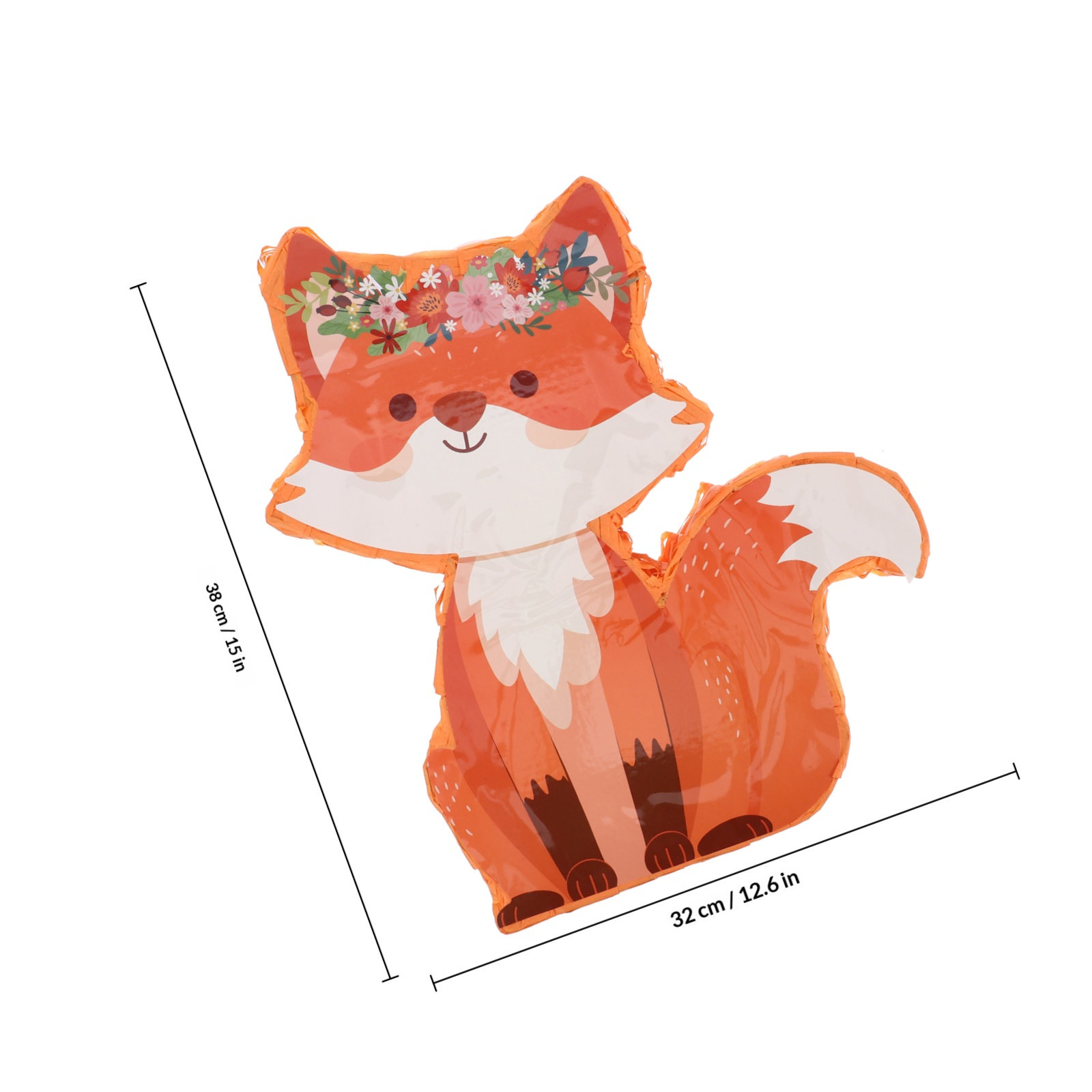 1Set Fox Pinata Paper Animal B - Party Games Kids Birthday recension och pris