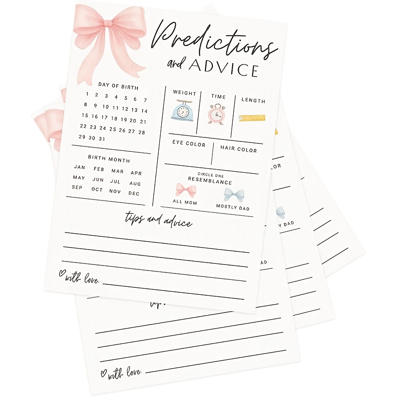 20PCS Baby Prediction and Sugg - Party Games Baby Shower recension och pris