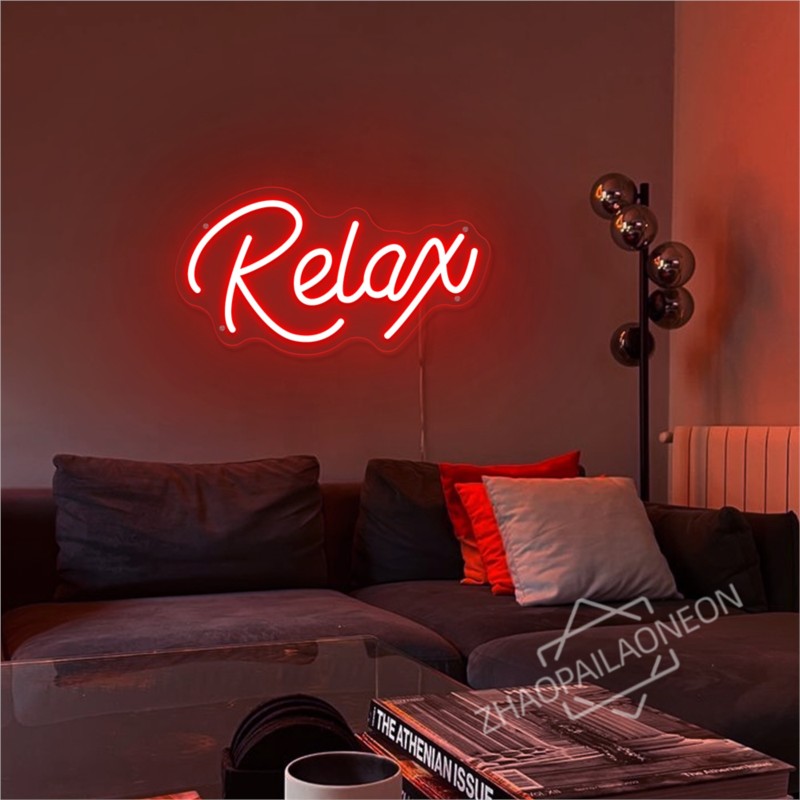 Relax  LED Neon Signs Massage  - Party Games Shop recension och pris