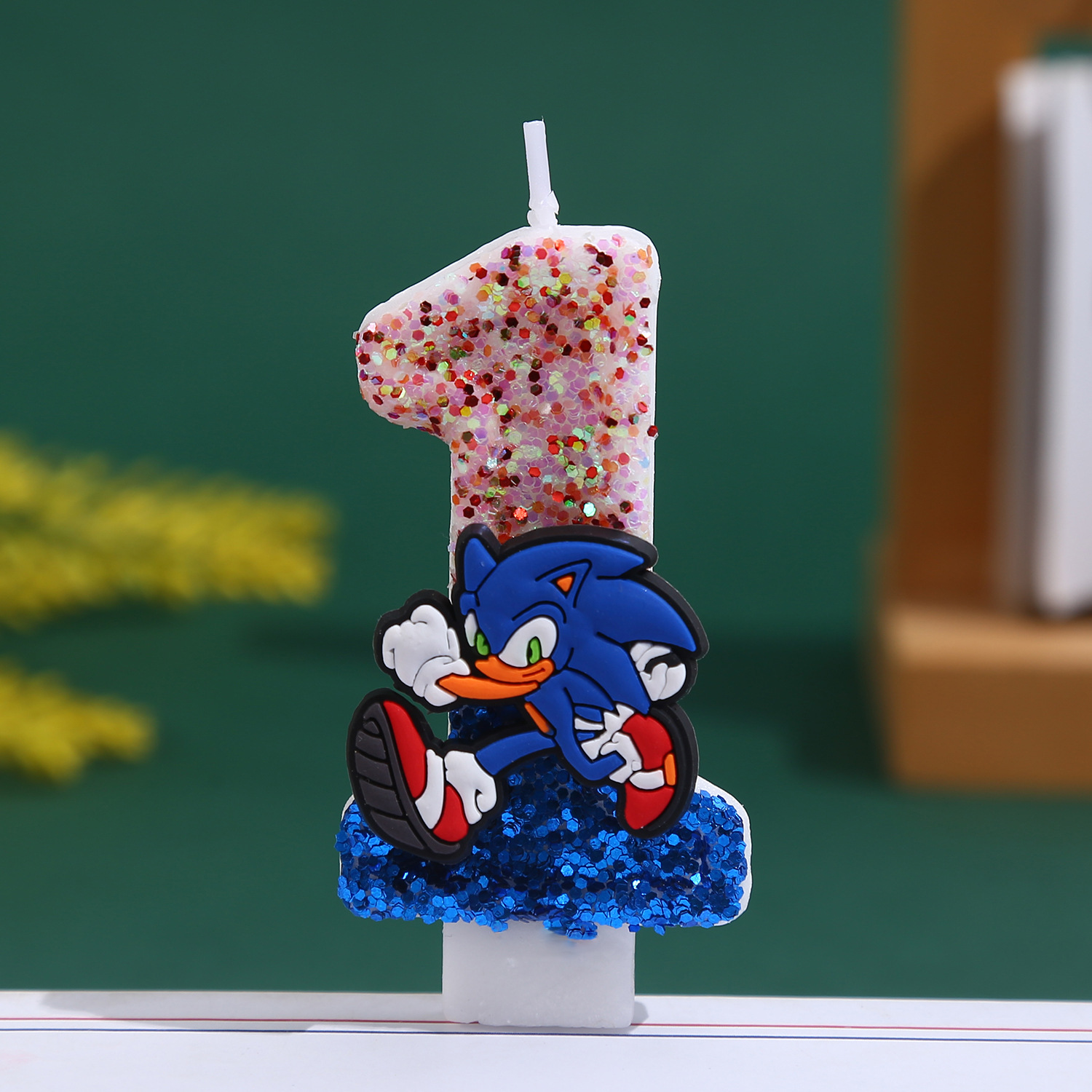 Blue Sonices Candle 0-9 Number - Party Games Baby Shower recension och pris