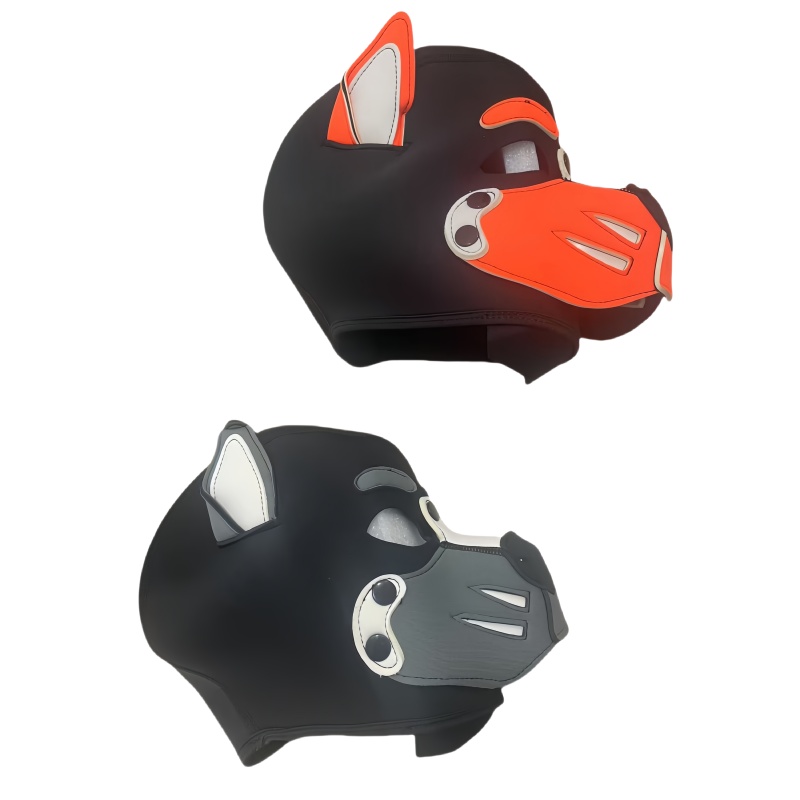 Erotic Colorful Dog Hood Mask  - Party Games Shop recension och pris