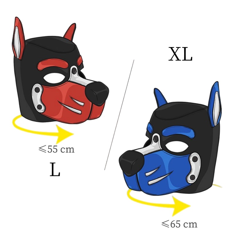 Erotic Colorful Dog Hood Mask  - Party Games Shop recension och pris