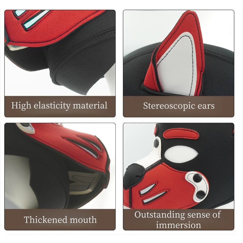 Erotic Colorful Dog Hood Mask  - Party Games Shop recension och pris