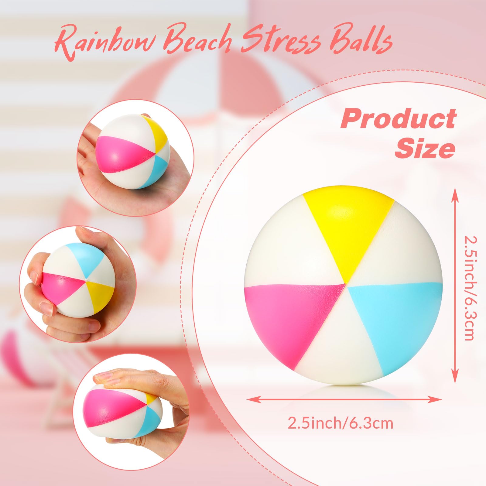 Mini Beach Stress Balls Foam P - Party Games Kids Birthday recension och pris