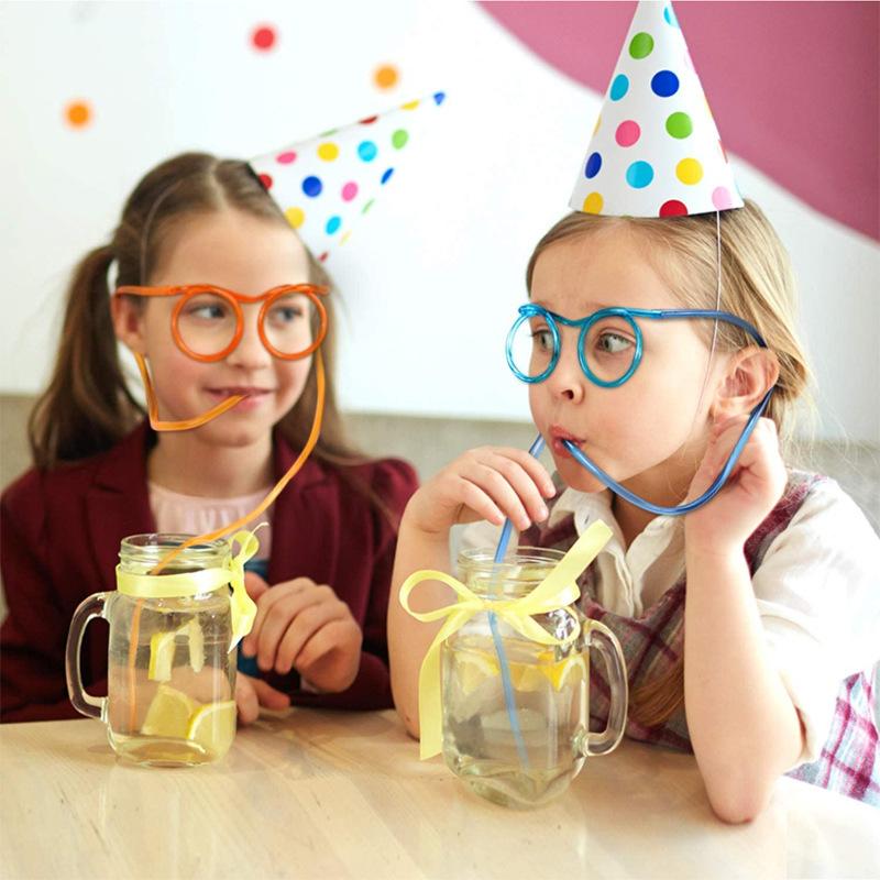 5Pcs Funny Eyeglass Shaped Dri - Party Games Kids Birthday recension och pris