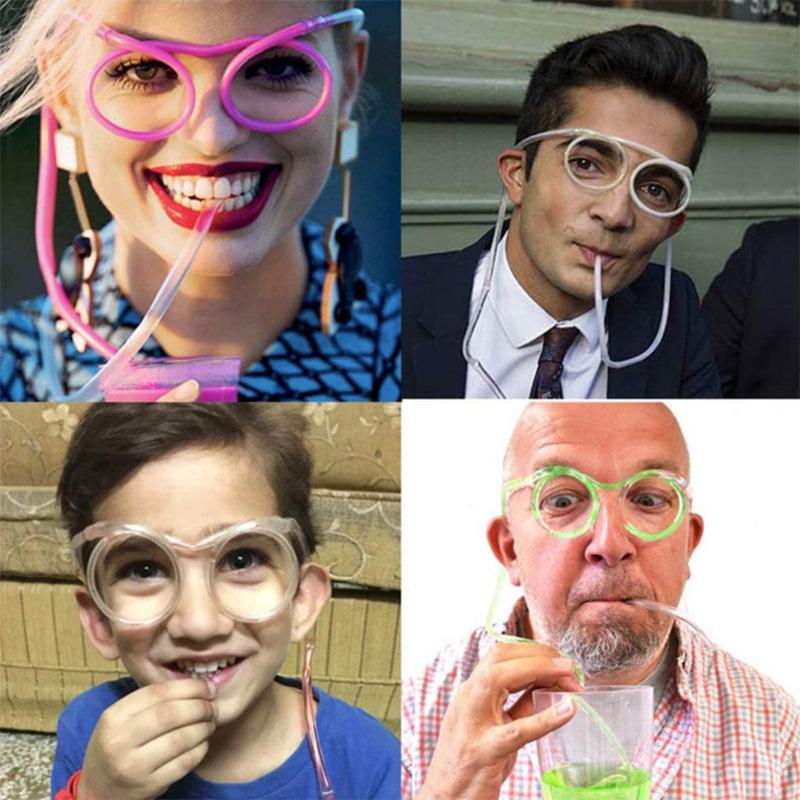 5Pcs Funny Eyeglass Shaped Dri - Party Games Kids Birthday recension och pris
