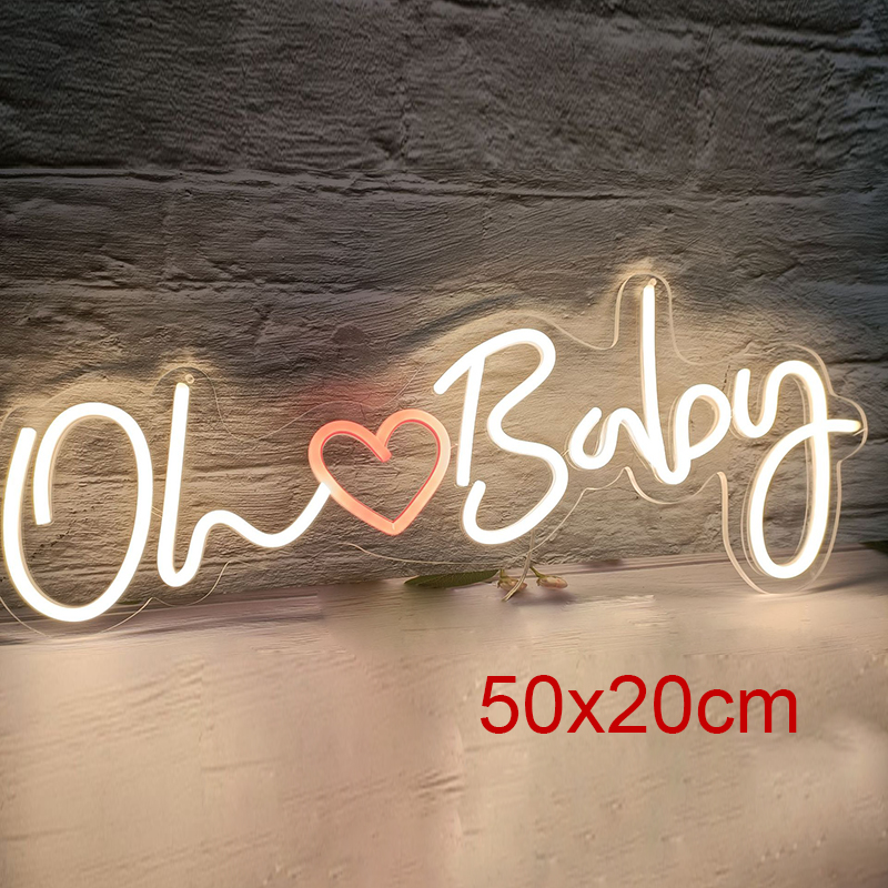 Oh Baby Neon Sign Love Heart L - Party Games Shop recension och pris