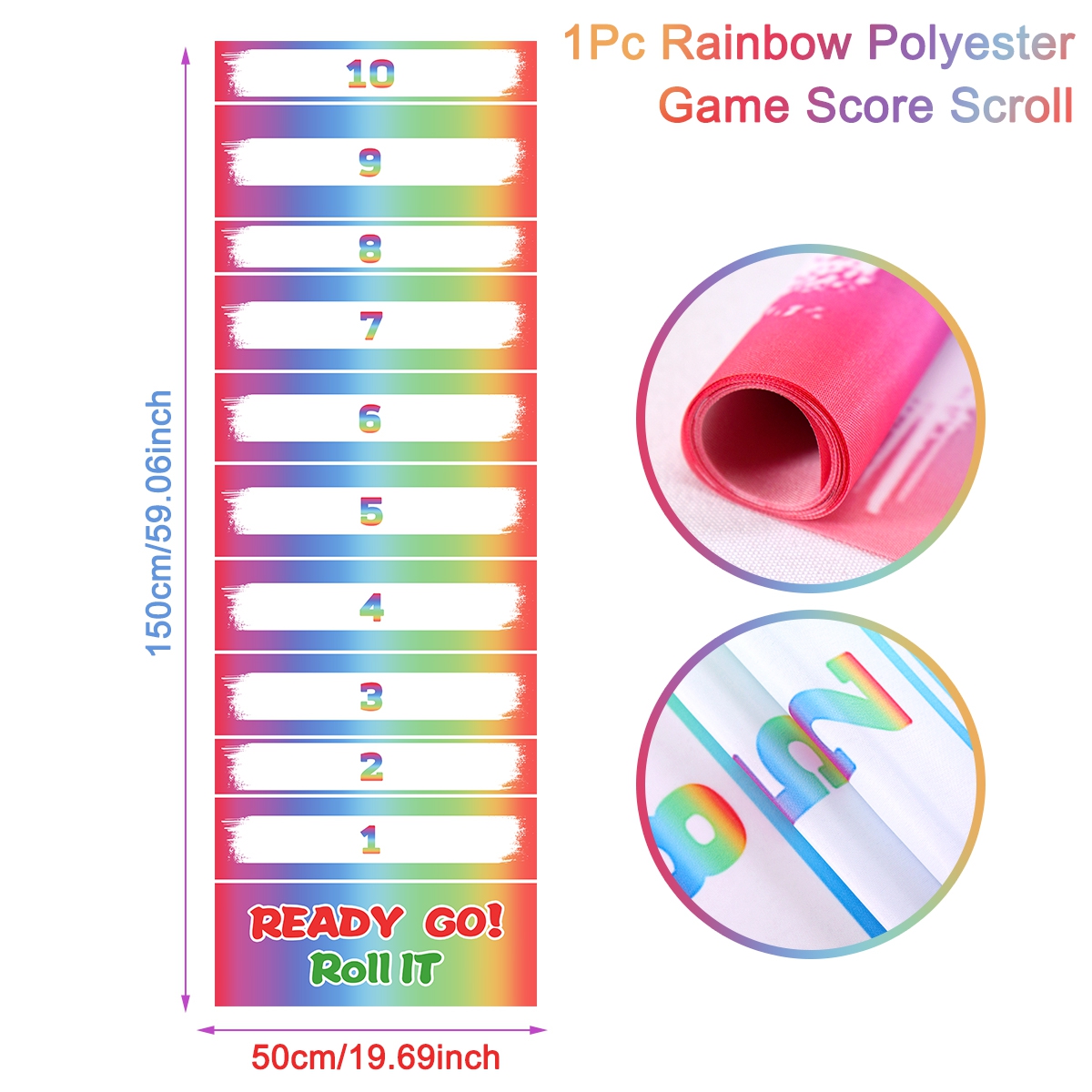 1pc Rainbow Scroll Scoring Gam - Party Games No Supplies recension och pris
