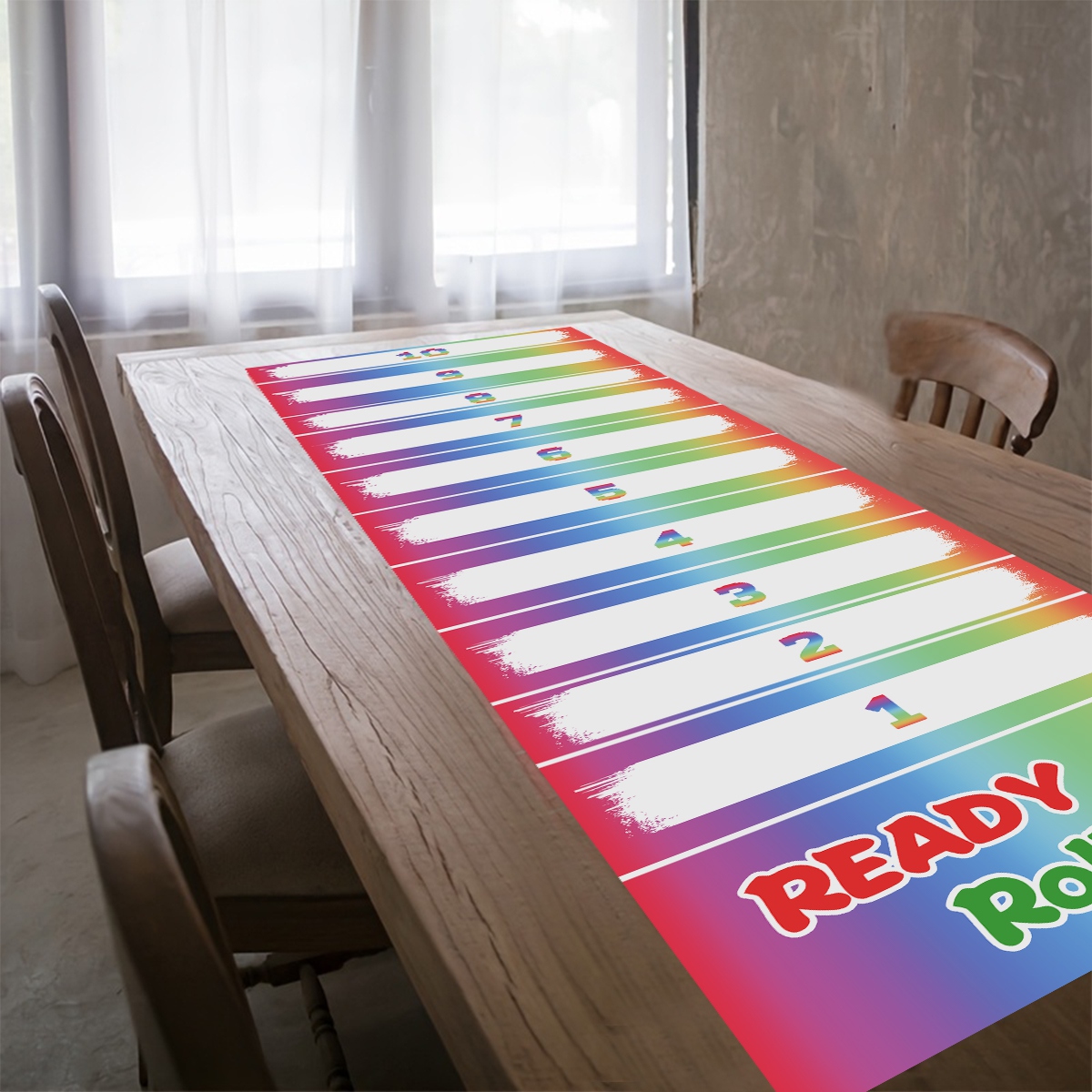 1pc Rainbow Scroll Scoring Gam - Party Games No Supplies recension och pris