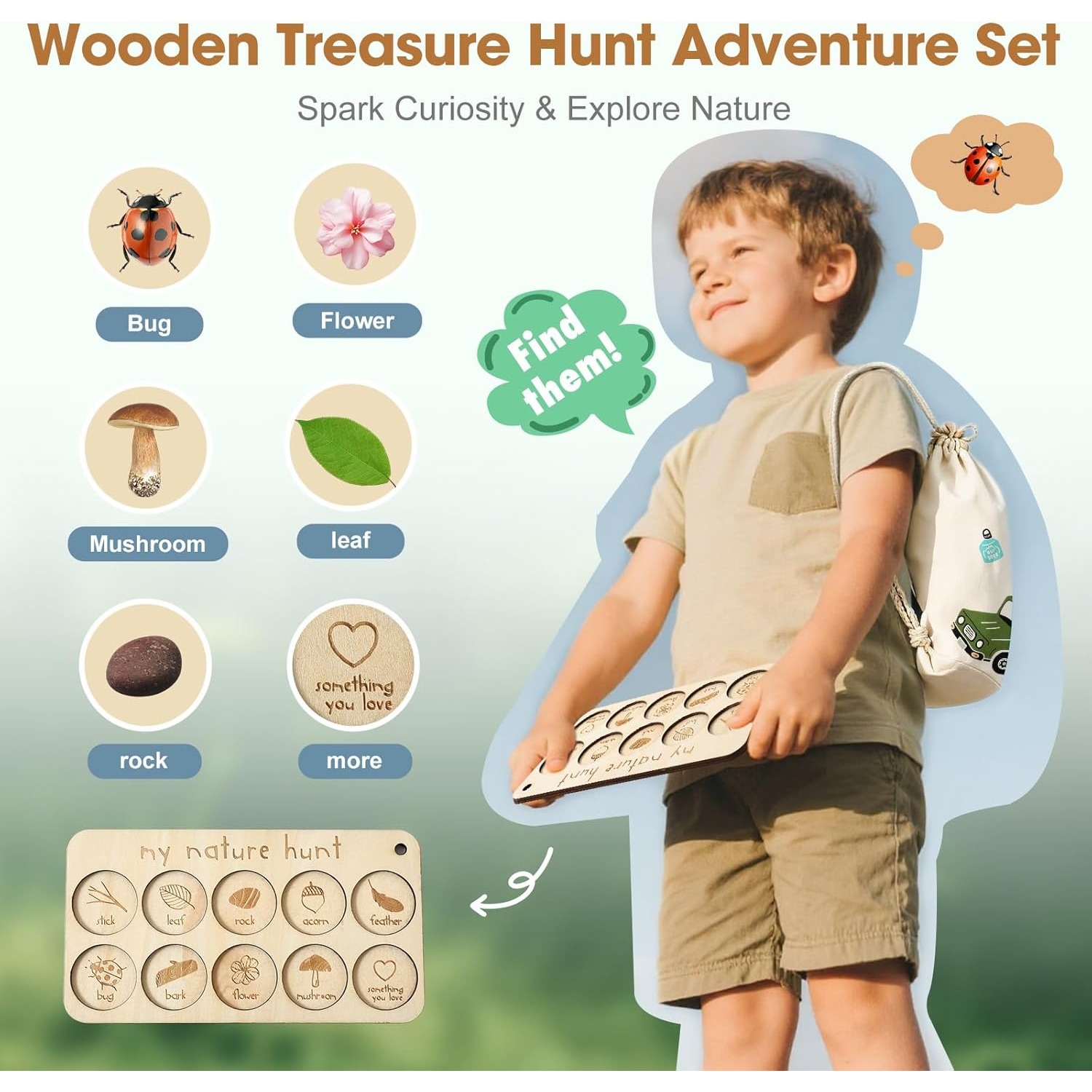Bug Catcher Kit for Kids with  - Scavenger Hunt Card recension och pris