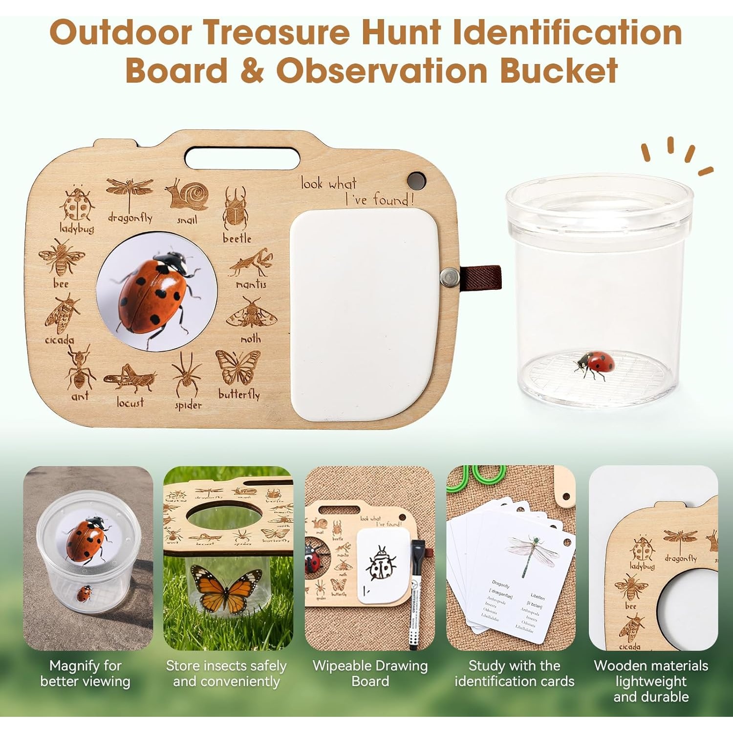 Bug Catcher Kit for Kids with  - Scavenger Hunt Card recension och pris