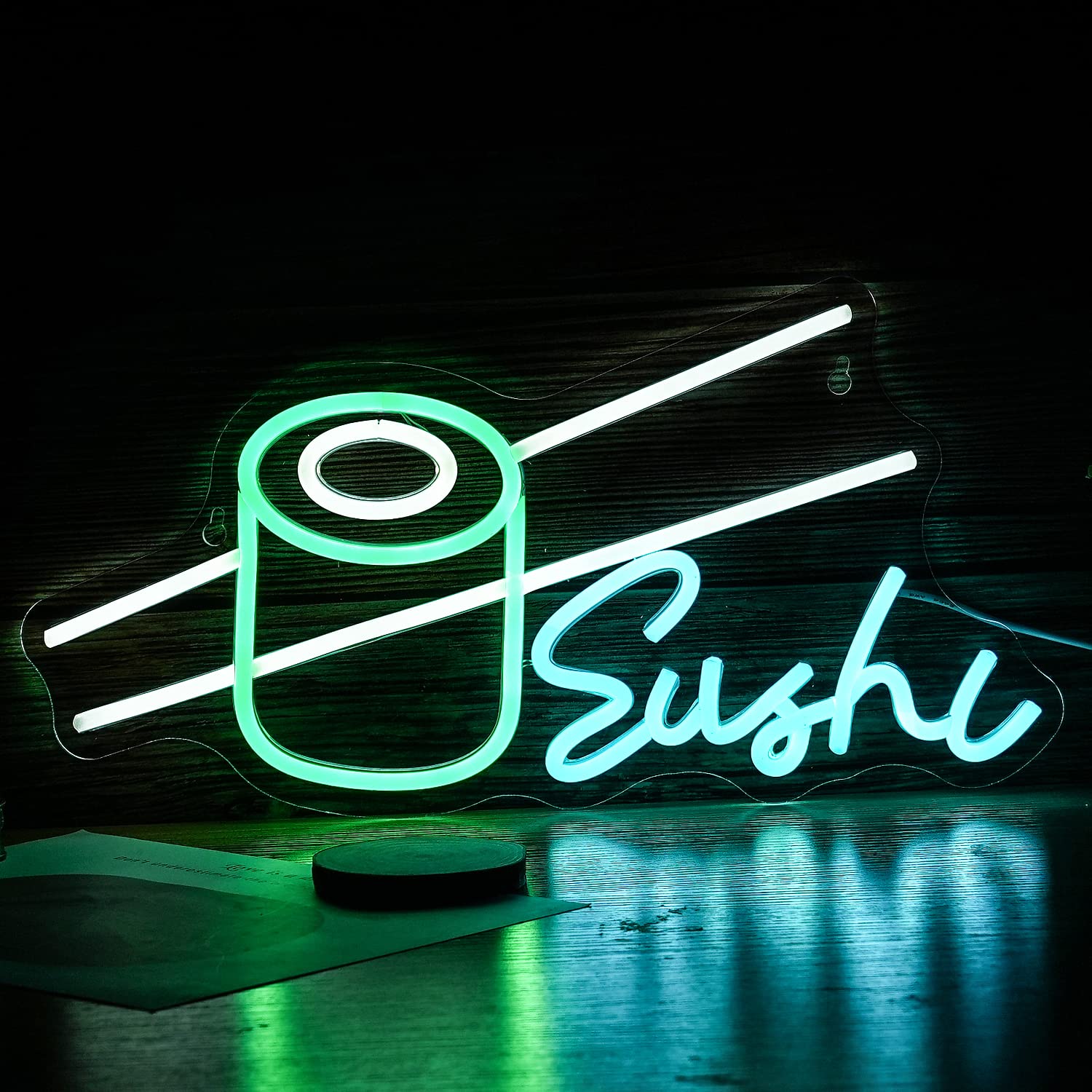 Sushi Neon Sign Bar Wine Glass - Party Games Shop recension och pris